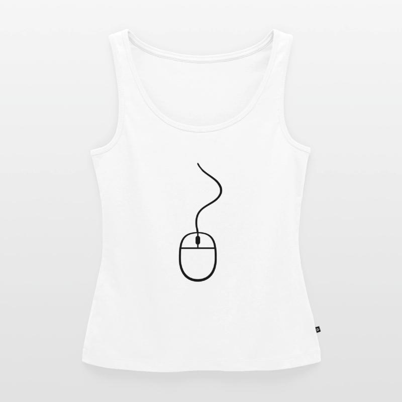 control mouse click computer cable pc computer onl Women’s Premium Organic Tank top