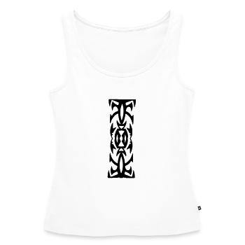 Tribal 57 - Débardeur bio Premium Femme - blanc - Devant - AI Model Female 172 light (172cm)