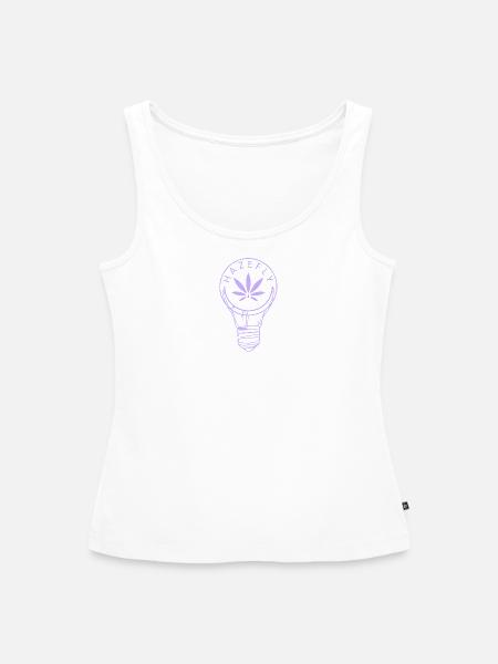 LIGHTBULB CANNABIS GLÜHBIRNE - Frauen Premium Organic Tank Top - 