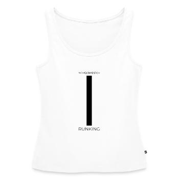 Champion norvégien de jerk2 - Débardeur bio Premium Femme - blanc - Devant - AI Model Female 172 light (172cm)