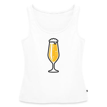 XLustiger Spaß - Frauen Premium Organic Tank Top - Weiß - Vorne - AI Model Female 172 light (172cm)