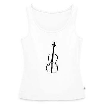 Cello - Frauen Premium Organic Tank Top - Weiß - Vorne - AI Model Female 172 light (172cm)