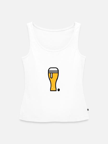 Bier Punkt - Frauen Premium Organic Tank Top - Weiß