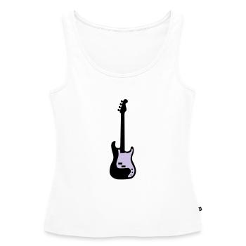 bass - Frauen Premium Organic Tank Top - Weiß - Vorne - AI Model Female 172 light (172cm)