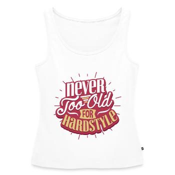 Hardstyle Techno - Frauen Premium Organic Tank Top - Weiß - Vorne - AI Model Female 172 light (172cm)