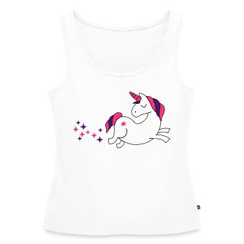 unicorn - Einhorn Sternenstaub - Frauen Premium Organic Tank Top - Weiß - Vorne - AI Model Female 172 light (172cm)