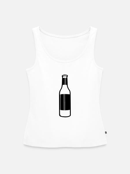 Flasche - Frauen Premium Organic Tank Top - Weiß