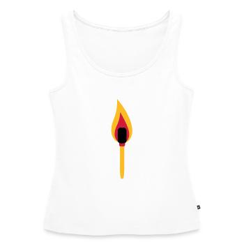 torch - Débardeur bio Premium Femme - blanc - Devant - AI Model Female 172 light (172cm)