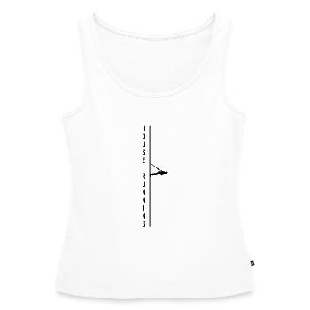 House,running,hochhaus,extrem,sport,rennen,gurt - Frauen Premium Organic Tank Top - Weiß - Vorne - AI Model Female 172 light (172cm)