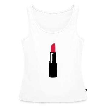 Bâton de rouge - Débardeur bio Premium Femme - blanc - Devant - AI Model Female 172 light (172cm)