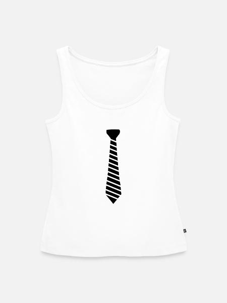 bachelor krawatte - Frauen Premium Organic Tank Top - Weiß
