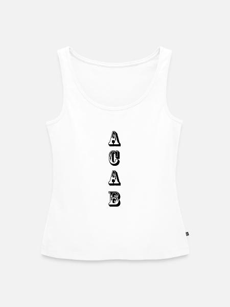 ACAB - Frauen Premium Organic Tank Top - Weiß