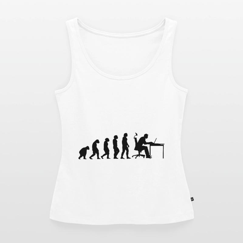 Evolution Of Man Coding Software Developer Program Frauen Premium Organic Tank Top