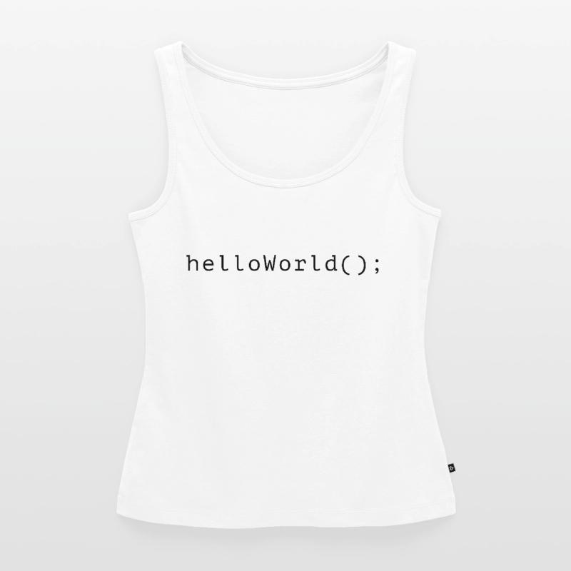 HelloWorld Program Code Coding Informatik Women’s Premium Organic Tank top