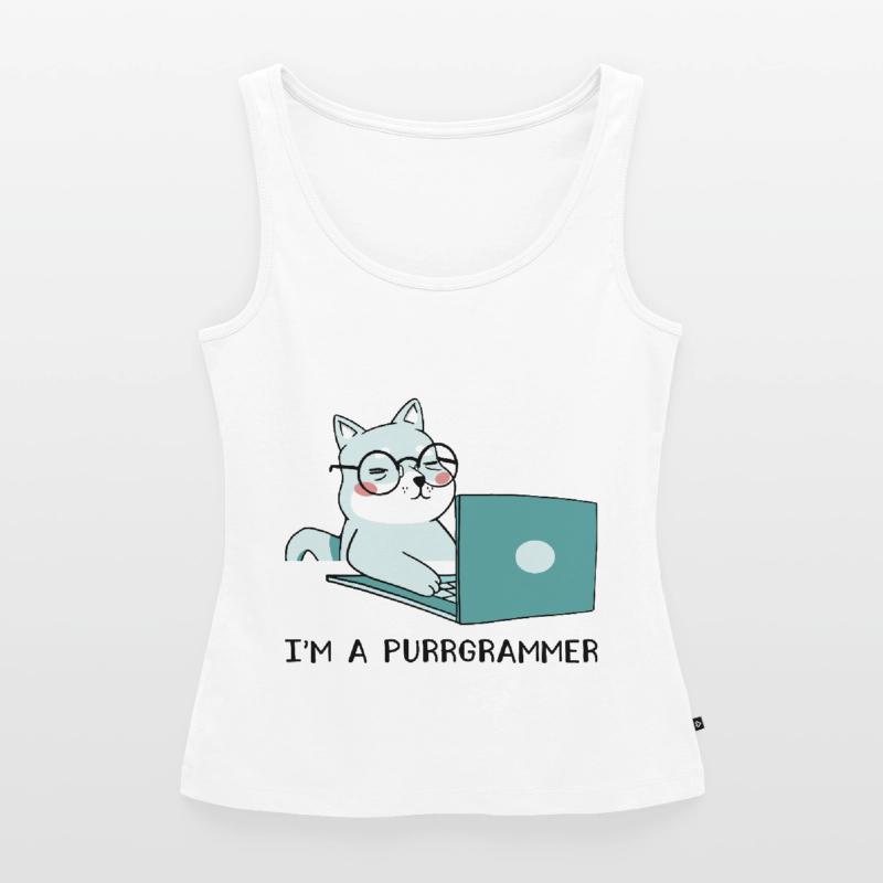 I'm A Purrgrammer Coder Software Developer Compute Frauen Premium Organic Tank Top
