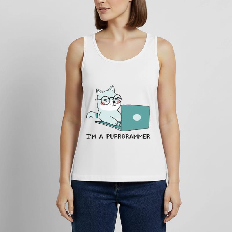 I'm A Purrgrammer Coder Software Developer Compute Frauen Premium Organic Tank Top