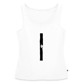 Climber in the fireplace - Women’s Premium Organic Tank top - white - Front - AI Model Female 172 light (172cm)