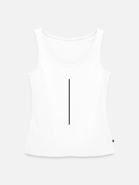 Linie - Frauen Premium Organic Tank Top - Weiß