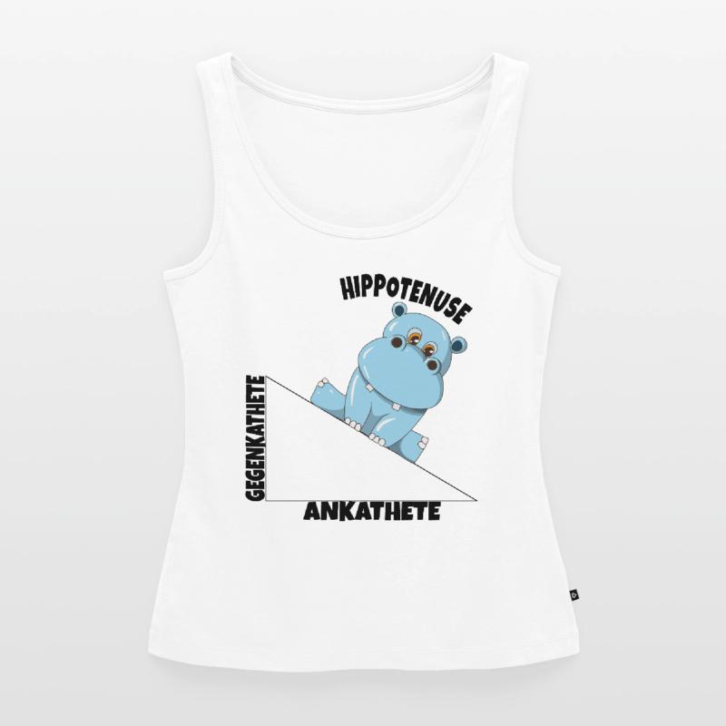 Math Hippotenuse Angular Function Hypotenuse Hippo Women’s Premium Organic Tank top