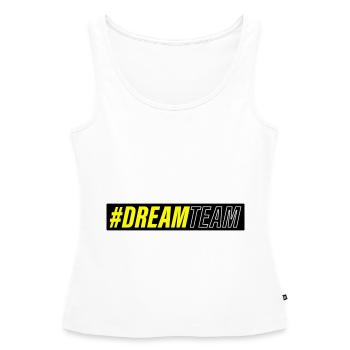 Équipe de rêve - Débardeur bio Premium Femme - blanc - Devant - AI Model Female 172 light (172cm)