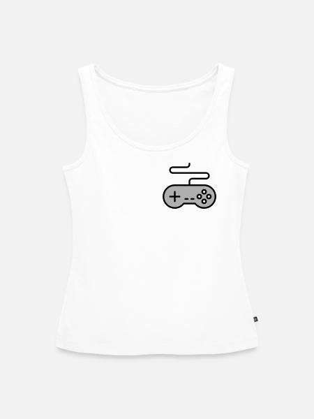 Controller - Frauen Premium Organic Tank Top - Weiß