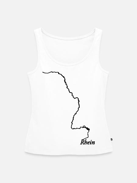 Rhein - Frauen Premium Organic Tank Top - Weiß