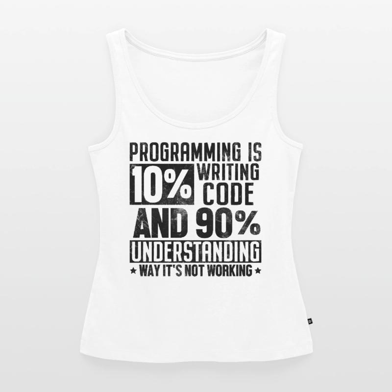 Funny Programming Coding Humor Developer Computer Women’s Premium Organic Tank top