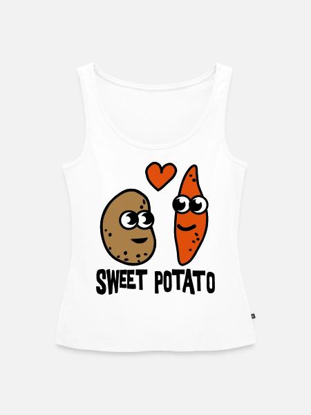Sweet Potato - Frauen Premium Organic Tank Top - Weiß