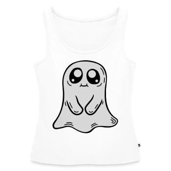 Little sweet ghost comic - Women’s Premium Organic Tank top - white - Front - AI Model Female 172 light (172cm)