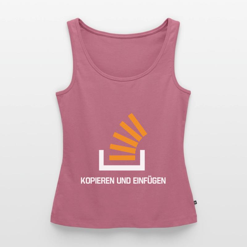 Copy And Paste Programmer Developer Coder Nerd Frauen Premium Organic Tank Top