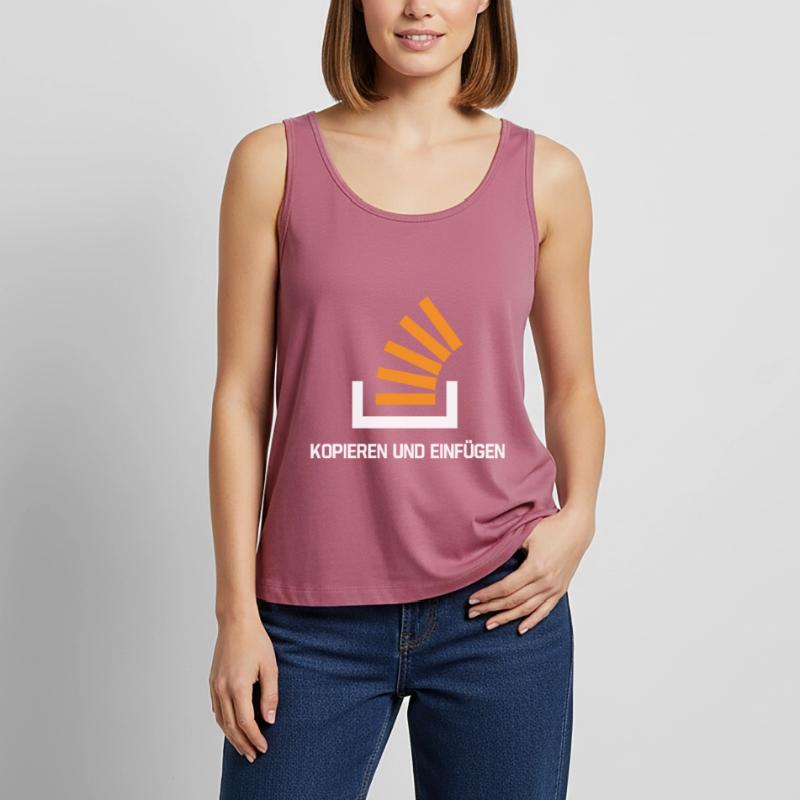 Copy And Paste Programmer Developer Coder Nerd Frauen Premium Organic Tank Top