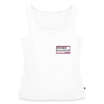 MENOPAUSE HORMONE WECHSELJAHRE - Frauen Premium Organic Tank Top - Weiß - Vorne - AI Model Female 172 light (172cm)