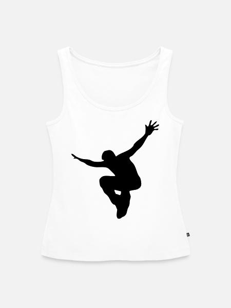 Jump! - Frauen Premium Organic Tank Top - Weiß