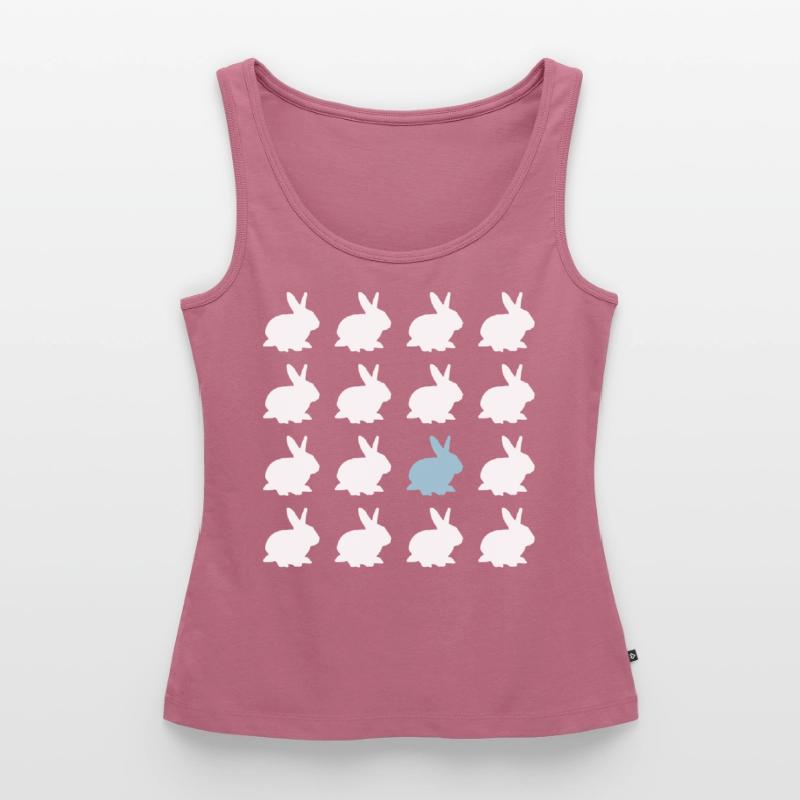 rabbit easter pattern easter Women’s Premium Organic Tank top