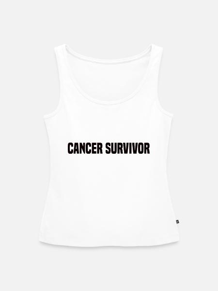 Cancer Survivor - Frauen Premium Organic Tank Top - Weiß
