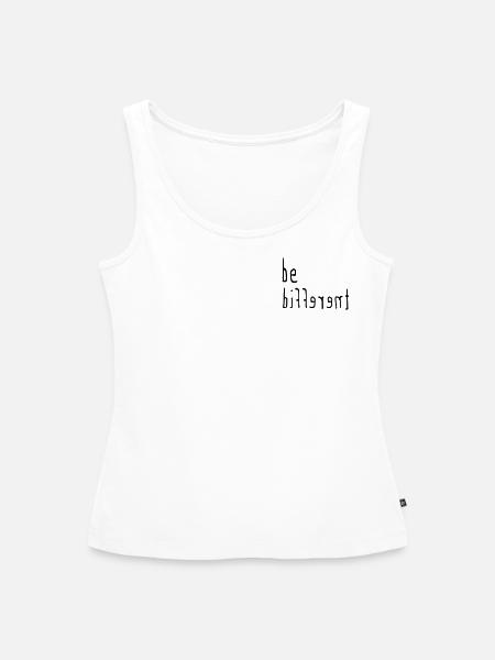 Be different - sei anders - Frauen Premium Organic Tank Top - Weiß