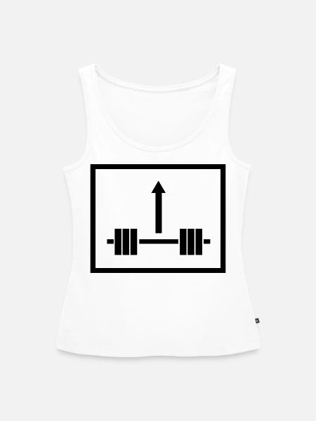 Lift Weight Up - Frauen Premium Organic Tank Top - Weiß