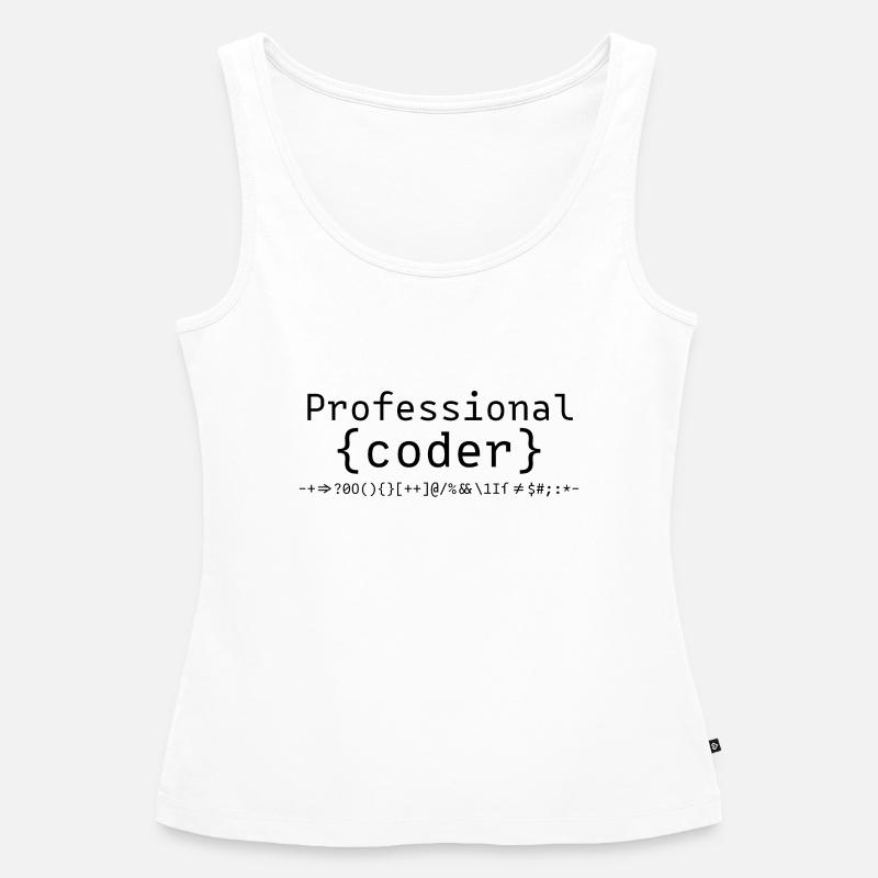 Programmeurs programmeurs programmeurs - Débardeur bio Premium Femme - blanc