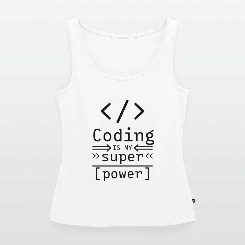 Coding Informatique Software Coder programmeur Débardeur bio Premium Femme