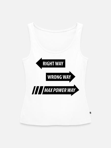 Max Power - Frauen Premium Organic Tank Top - Weiß