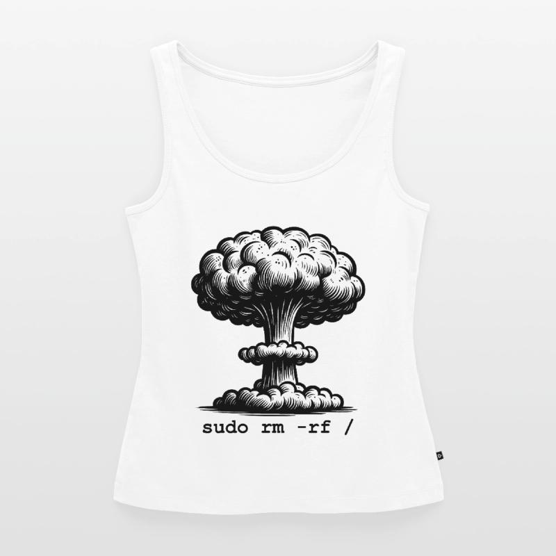 Linux Funny Linux Command Sudo RM RF for Men Women’s Premium Organic Tank top