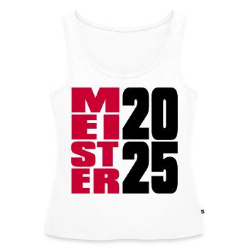 Meister 2025 Meisterschaft - Frauen Premium Organic Tank Top - Weiß - Vorne - AI Model Female 172 light (172cm)
