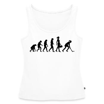 Evolution Hockey Frauen Hockeyspielerin - Frauen Premium Organic Tank Top - Weiß - Vorne - AI Model Female 172 light (172cm)