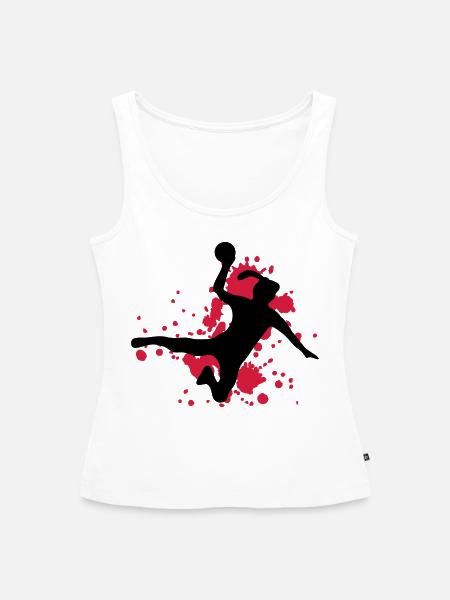 frauen handball Sprungwurf - Frauen Premium Organic Tank Top - Weiß