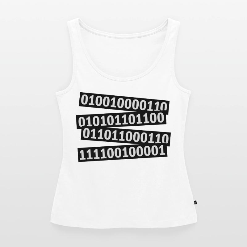 Binary Code Program Language Women’s Premium Organic Tank top