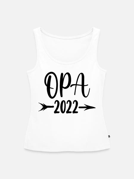 Werdender Opa 2022 - Frauen Premium Organic Tank Top - Weiß