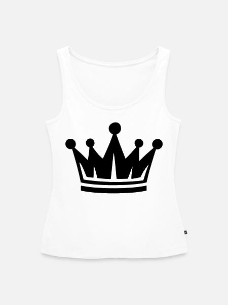 Krone - Frauen Premium Organic Tank Top - Weiß