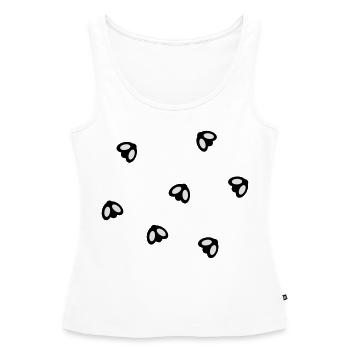 Fliegen - Frauen Premium Organic Tank Top - Weiß - Vorne - AI Model Female 172 light (172cm)