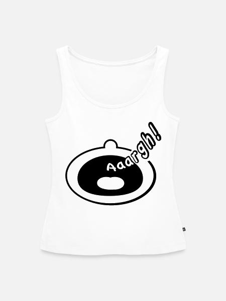 Schrei - Frauen Premium Organic Tank Top - Weiß