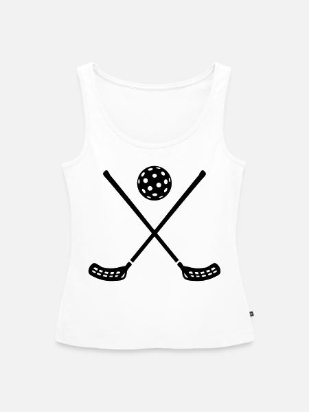 Floorball - Frauen Premium Organic Tank Top - Weiß
